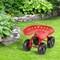 Height Adjustable Gardening Rolling Seat with Wear-Resistant Tires and Large Weight Capacity